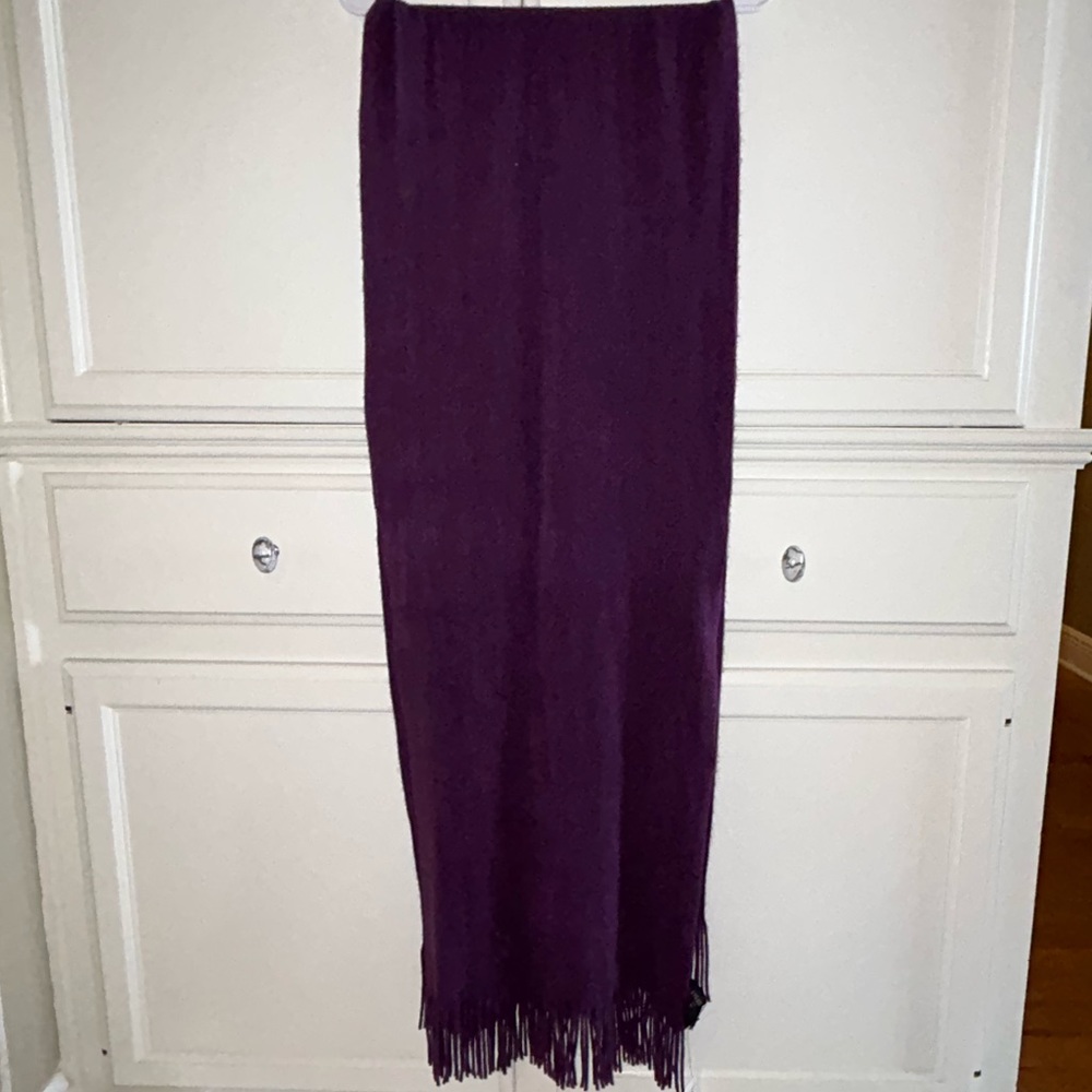 Layers by Lizden Acrylic Purple Fringe Scarf